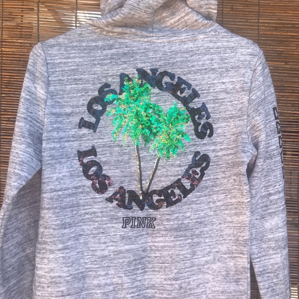 Pink Victoria’s Secret Sequence Zip Up Hoody